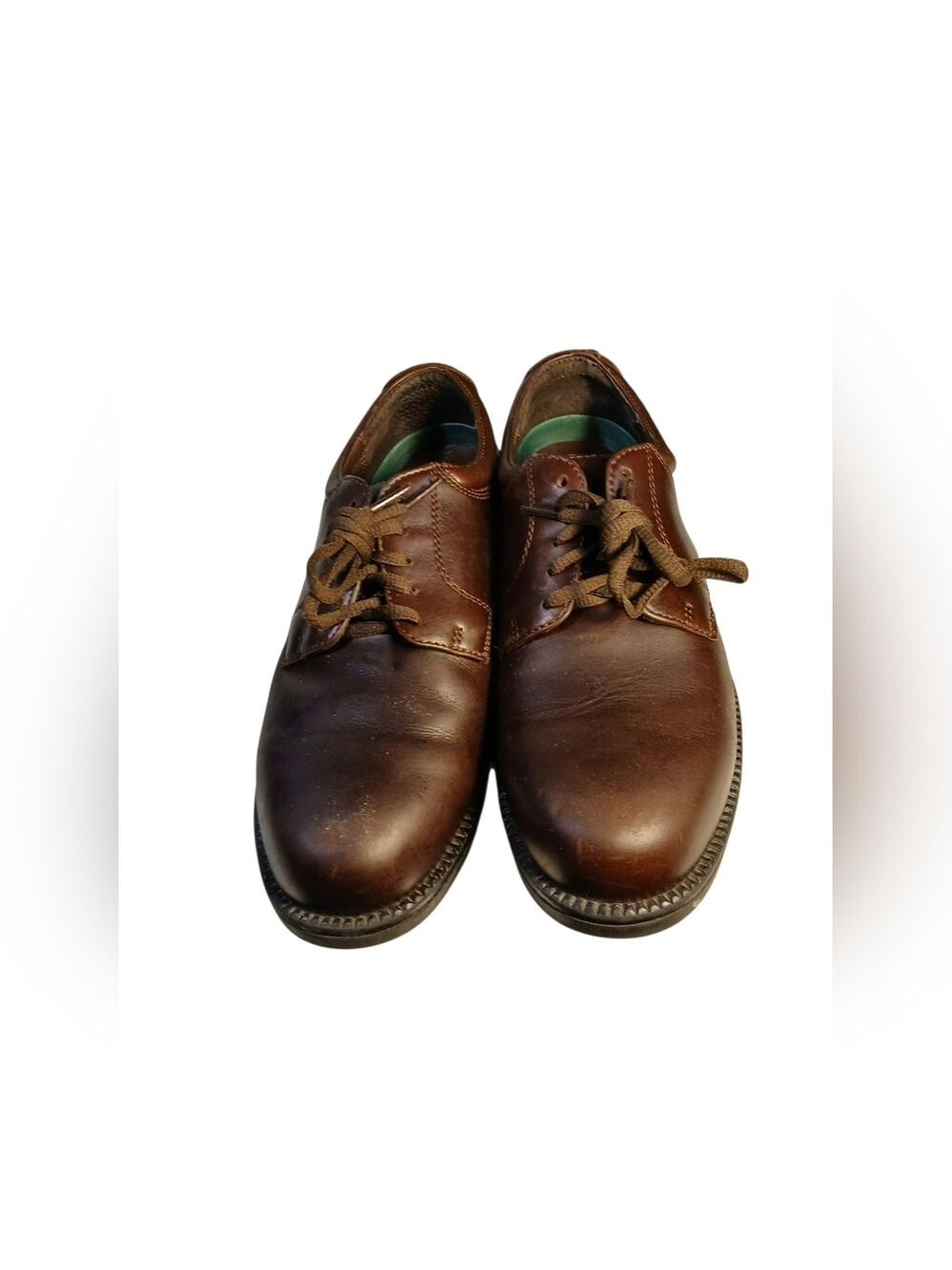 Nunn Bush Brown Leather Casual Tie Shoes Size 10M